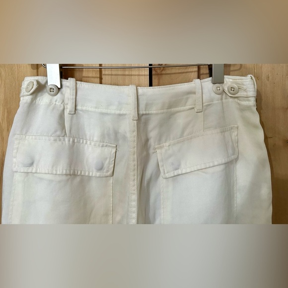 NWOT Polo Ralph Lauren Cargo Pants Women's Size 6 Ivory Drawstring Cuffs - Picture 9 of 10